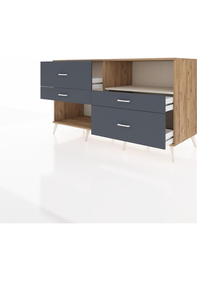 Kronos Konsol Tek Raflı 4 Çekmeceli 176x59x99 Çam-aytaşı/antrasi Çam-aytaşı/antrasit Kronos Konsol Tek Raflı 4 Çekmeceli 176x59x99 Çam-aytaşı/antrasi Çam-aytaşı/antrasit