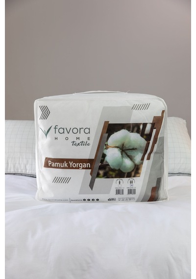 Favora Pamuk Çift Kişilik Yorgan 195x215 Beyaz