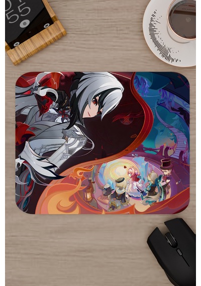 Arlecchino Genshin Impact Anime Gacha V3 - 22x18 Gaming Mouse Pad Fare Altlığı