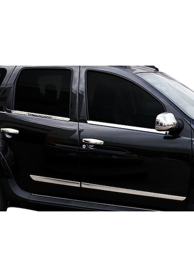 Dacia Duster 2010-2017 Arası Krom Yan Kapı Çıtası 4 Prç P.çelik