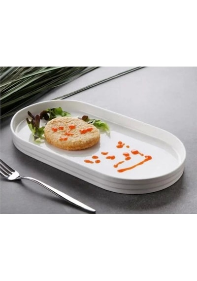 Gönül Gnl 3493 Porselen Oval Tabak 32x17x2.7cm