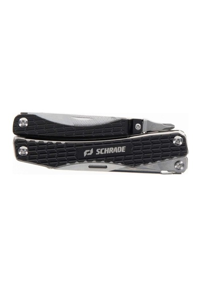 Schrade Kamp Clench Çok Amaçlı El Aracı 9 Fonksiyonlu Paslanmaz Katlanır Multitool 1182532 Siyah