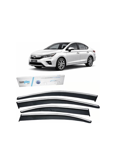 Sunplex Honda Civic 2022- Krom Cam Rüzgarlığı 4 Parça