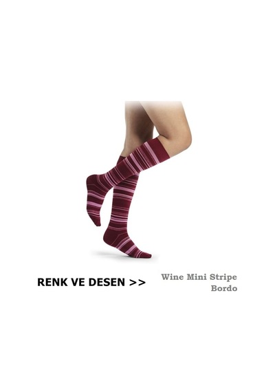 Sigvaris Shades Socks Kadın Diz Altı Varis Çorabı, Renkli, Desenli Ten Rengi Standart M Kapalı Kısa