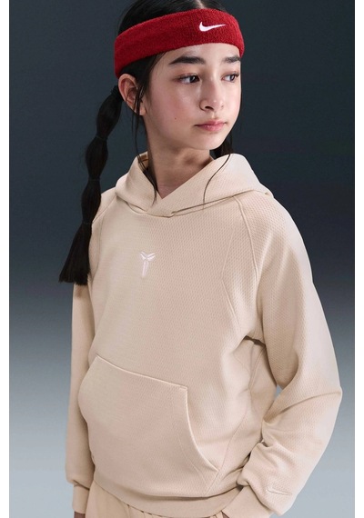 Nike Kid's Kobe Therma Fit Basketball Hoodie Unisex Çocuk Kapüşonlu Sweatshirt Krem Krem