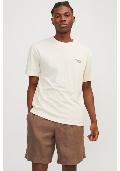 Jack & Jones Jorbılly Spınnova Tee Ss Bej Erkek Kısa Kol T-shirt 000000000101961688 Bej