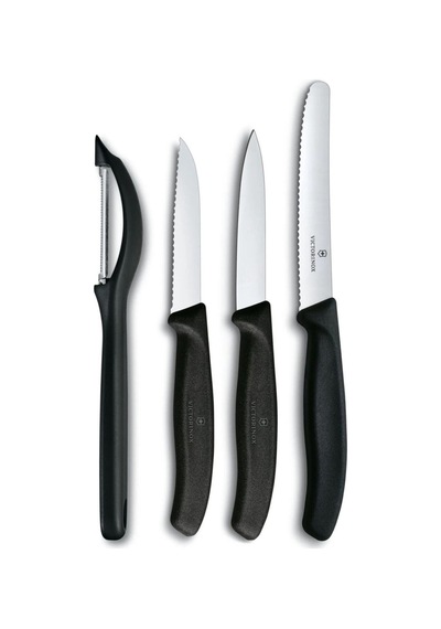 Victorinox Soyacak Bıçak Seti Siyah