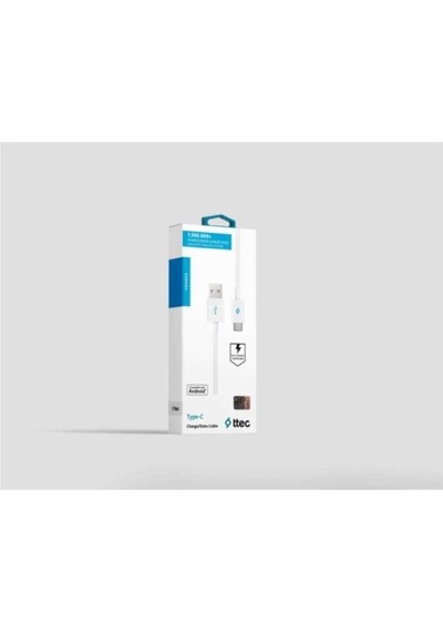 Type C Kablo Usb Şarj Kablosu Type C Kablo 120 Cm Beyaz