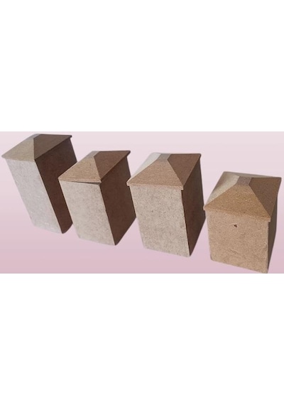 Hobi Adn Dekoratif Ve Kullanım Baharatlık Set Ahşap Mdf Ham Cnc Kesim El Yapım Ahşap