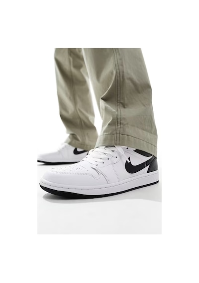 Nike Air Jordan 1 Low Leather Sneaker Hakiki Deri Beyaz Erkek Spor Ayakkabı Beyaz