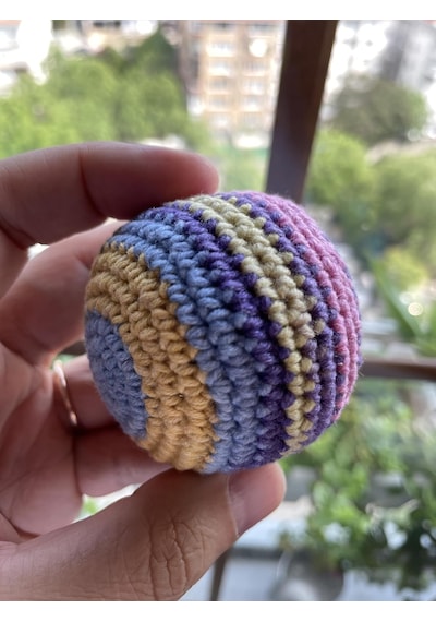 El Yapımı%100 Pamuk Hacky Sack - Ayak Topu - Gerginlik Giderici Eğlence Topu - Dayanıklı Ve Hafif Çok Renkli
