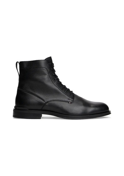 Tommy Hilfiger Corporate Hilfiger Lth Zip Boot Siyah Erkek Bot