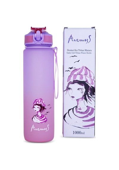 Anemoss Denizci Kız Tritan Matara 1000 Ml