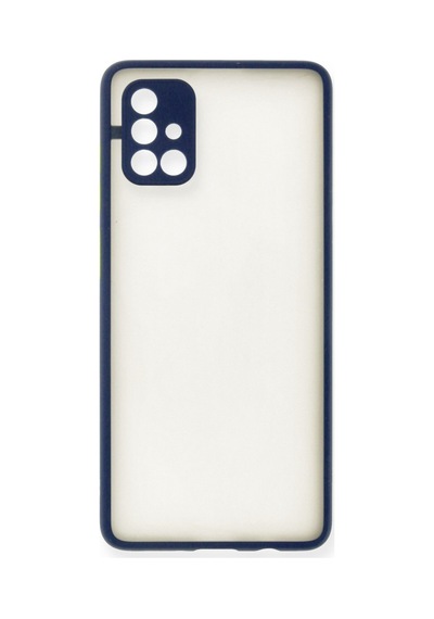 Samsung Galaxy Uyumlu - A71 Kılıf Montreal Silikon Kapak - Lacivert