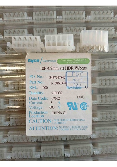 1-1586039-0 10 Pos Tyco Soket 10 Adet