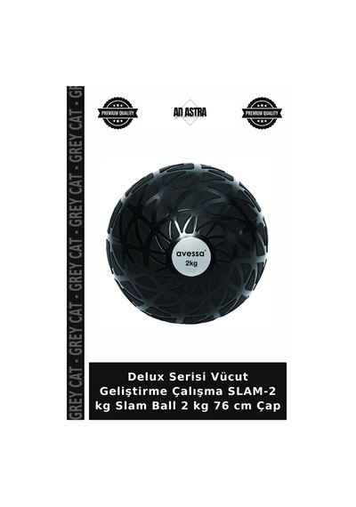 Delux Serisi Vücut Geliştirme Çalışma Slam-2 Kg Slam Ball 2 Kg 76 Cm Çap