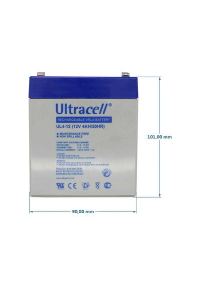 Ultracell Ul4-12 12v 4ah Kurşun Akü Agm Kurşun Jel Akü