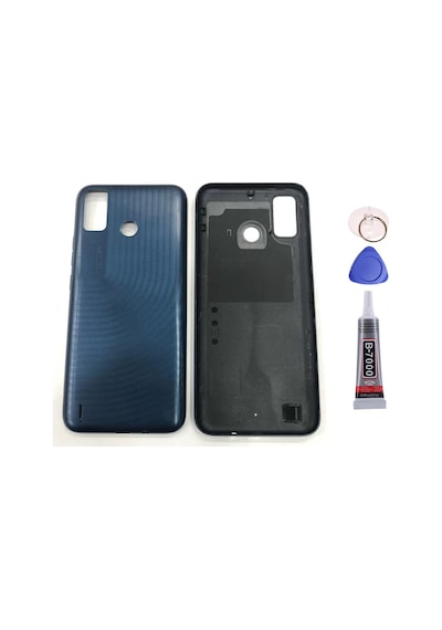 Tecno Spark 6 Go Siyah Arka Kapak Batarya Kapağı Pil Kapağı Yapışkan Ve Sökme Aparatıyla Beraber Full Set Siyah