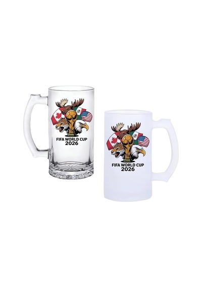 Ghostbastır Design Dünya Kupası Bira Bardağı 500 Cc Cam Buzlu Veya Buzsuz Seçenekleriyle 0661