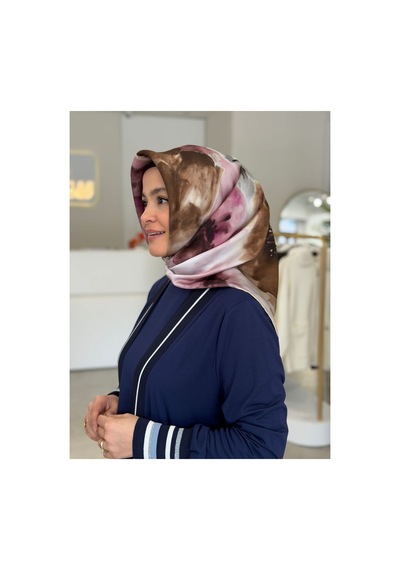 Aker Batik Desen 2026 %100 Saf İpek Sura Eşarp 331 331