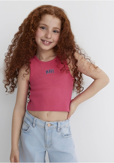 Mavi Fitted Pembe Kız Çocuk Kolsuz T-shirt M7610336-71111 Pembe