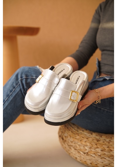 Kadın Dolgu Topuk Tokalı Comfort Terlik Libby 001