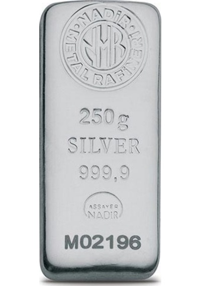 Nadir 250 Gram Külçe Gümüş