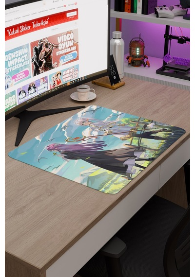 Sousou No Frieren Anime V2 - 48x40 Xl Gaming Kauçuk Kaymaz Taban Mouse Pad Fare Altlığı