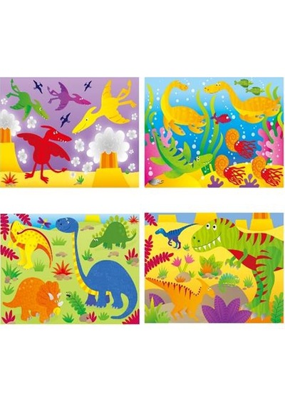 Galt 4 Puzzles In A Box Dinosaurs 3 Yaş+