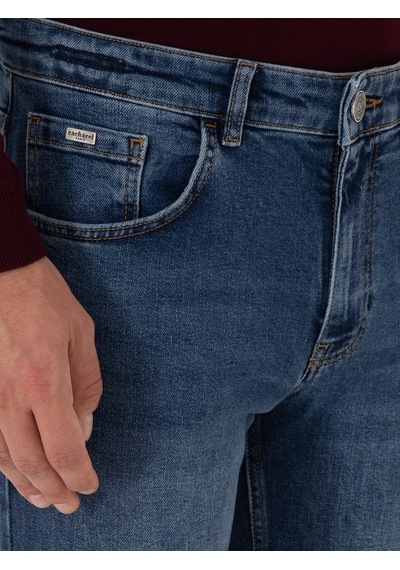Cacharel Açık Mavi Slim Fit Pamuk Karışımlı Jean Pantolon