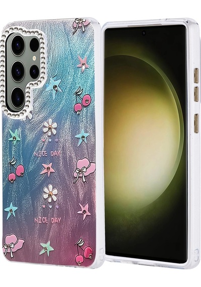 Samsung Uyumlu Galaxy S25 Ultra Kılıf Blade Aynalı Desenli Kapak Desen 4