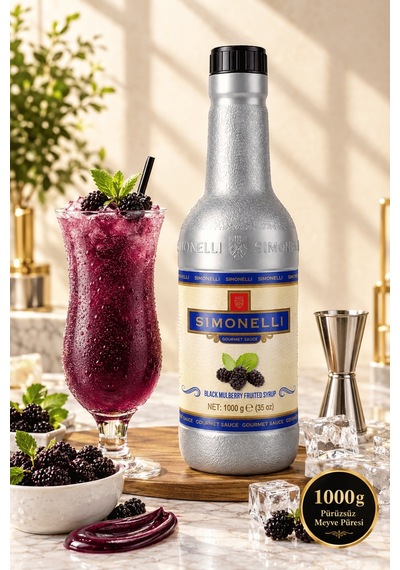 Simonelli Karadut Frozen Meyve Püresi 1 KG