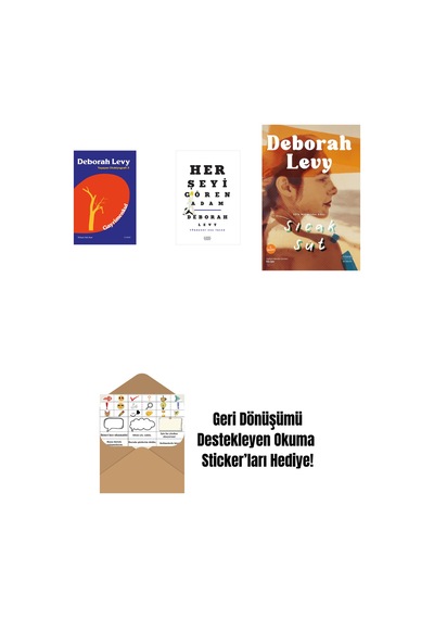 Gayrimenkul + Her Şeyi Gören Adam + Sıcak Süt + Okuma Sticker'ları