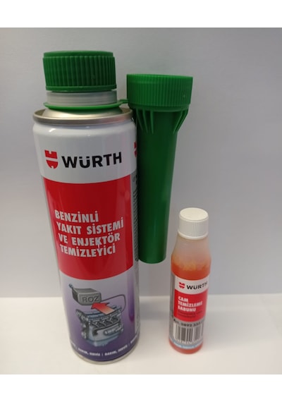 Wurth Benzın Katkısı/Enjektor Temızleyıc 300Ml + Cam Suyu Sabunu