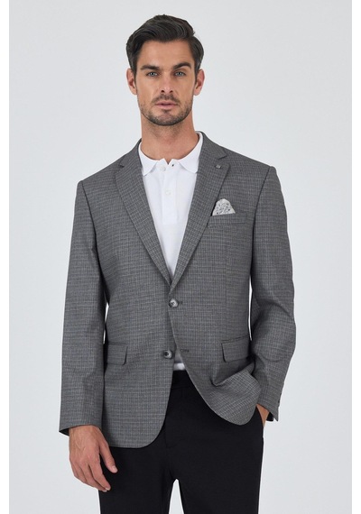 İmza Füme Mono Yaka Bez Ayağı Tam Astar Esnek 4 Drop Comfort Fit Classic Ceket 1002250156 Füme İmza Füme Mono Yaka Bez Ayağı Tam Astar Esnek 4 Drop Comfort Fit Classic Ceket 1002250156 Füme