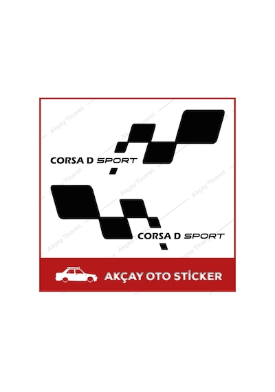 Opel Corsa D Sport Sticker Corsa Sticker Opel Oto Sticker