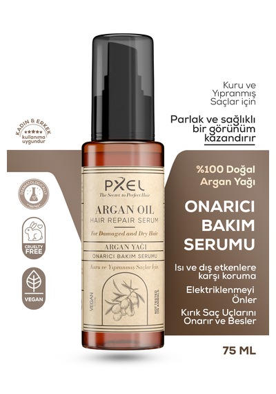 Pxel Argan Yağlı Saç Onarıcı Serum 75 ML
