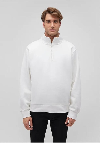 Mavi Erkek Bisiklet Yaka Sweatshırt Kırık Beyaz 0s10378-70057 Beyaz