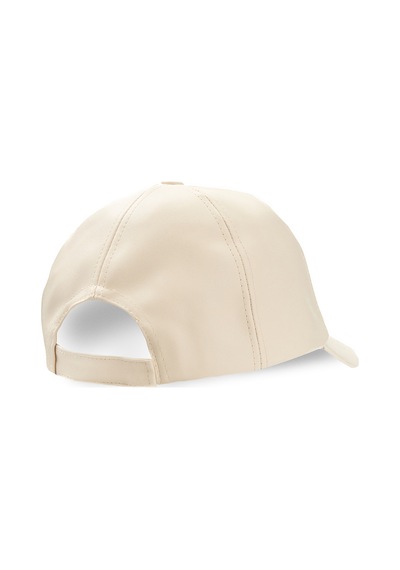 Ucla Damıan Kemik Rengi Baseball Cap Suni Deri - Unisex Şapka Kemik