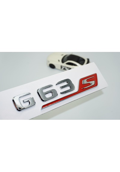 Dk Tuning G63s Bagaj Krom Kırmızı Abs 3m 3d Yazı Logo Benz İle Uy