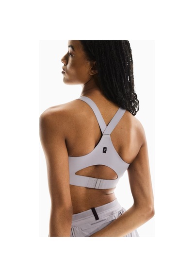 On Endurance Bra Zip Yüksek Destekli Ön Fermuarlı Spor Sütyeni Lila