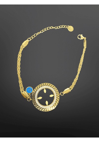 Gold Renk Çeyreklik Model Hazneli Parlak 316l Çelik Kadın Bileklik Modern Ve Şık Gold
