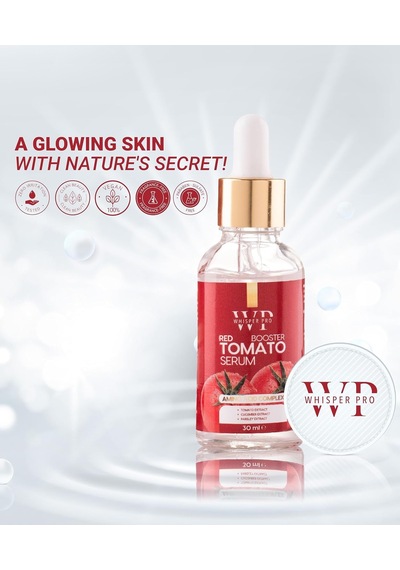 Lexroo Likopen Içerikli Aydınlatıcı Yüz Serumu - Red Booster Tomato Serum 30 Ml
