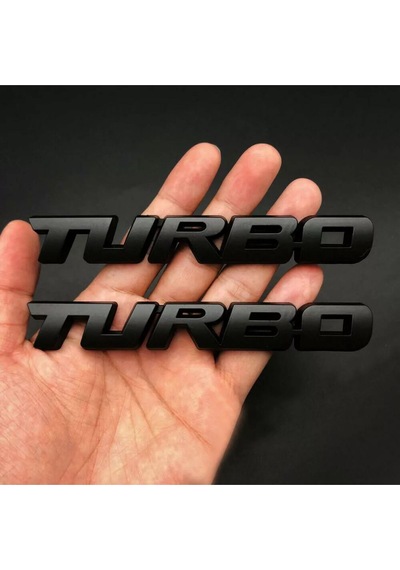 Turbo Piano Black Çamurluk Yazısı Seti 2'li 3m 3d Abs Honda Type-r
