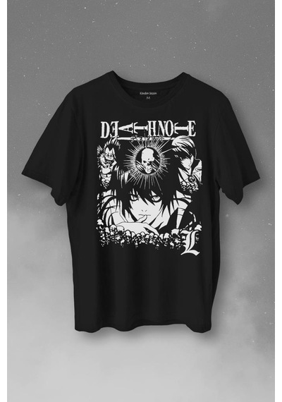 Anime Naruto Death Note Skull King Crow Anime Baskılı Tişört Unisex T-shirt 001