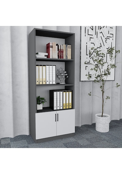 Plus 4'lü Ofis Takımı  Model 7 Füme Beyaz