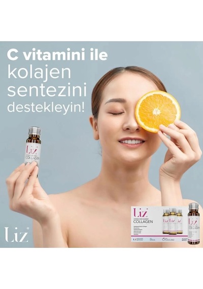 Liz Marine Collagen 10 Shot X 50 Ml Cilt, Saç Ve Tırnak Sağlığı Için Hidrolize Deniz Kolajeni