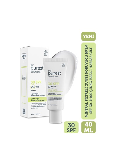 The Purest Solutions Mineral Filtreli Güneş Koruyucu Krem SPF30 40 ML