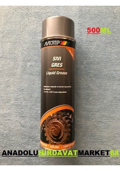 Motip 500 Ml Sivi Gres Yag Sprey Sivi Gres Yagi Yüksek Kalite