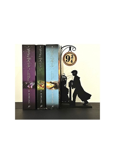 Harry Potter Platform 9 ¾ Kitap Tutucu 3d Baskı Dekoratif Kitaplık Organizer